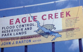 Eagle Creek Sign from when it was being created