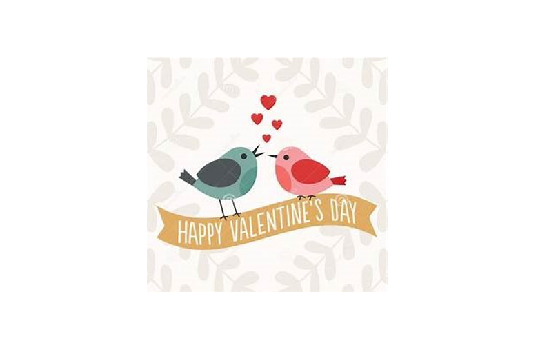 Happy Valentine's Day with Two Birds
