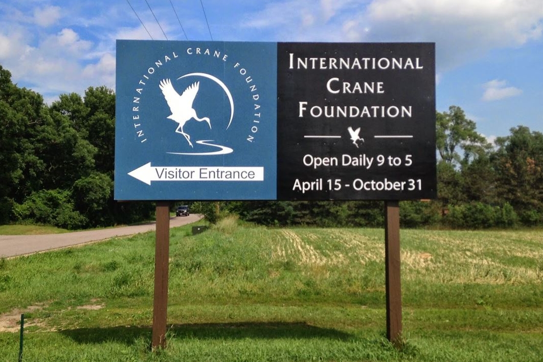 International Crane Foundation Sign